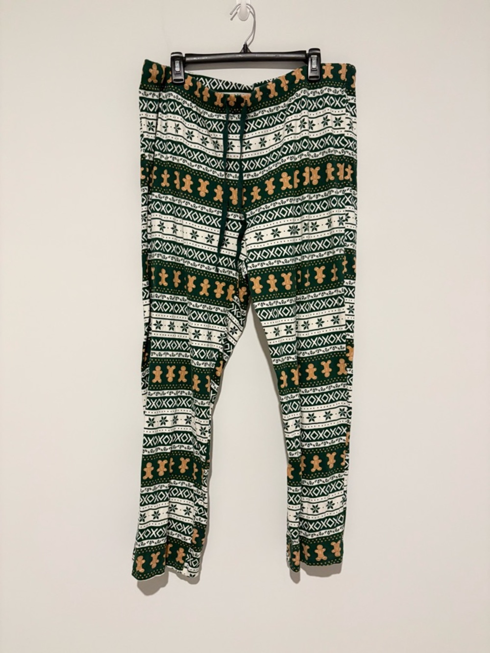 Lauren Conrad gingerbread Christmas fair isle straight pajama pants green XL